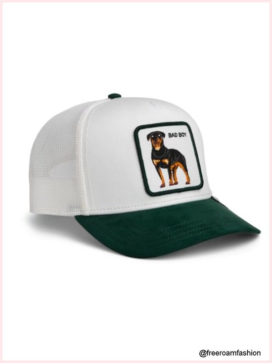 Trucker Hat with Adjustable Snap Closure and Curved Bill main image 5